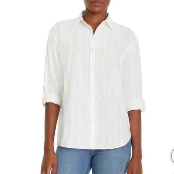 New Gloria Vanderbilt Women's Amanda white Shirt XS S M L XL 100% cotton - Picture 1 of 9